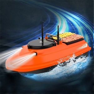 Flytec V066 Moteur sans balais Bateau d'appât de pêche 12V RC Bateau 20 KM/H 3KG Chargement Double Antenne Retour Automatique 1000M Longue Portée - Product Image 1