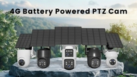 AVstart Nouvelle Caméra Solaire HD 4MP 4G Double Objectif PTZ avec Détection de Mouvement PIR et IA pour la Sécurité, la Chasse et la Faune Sauvage