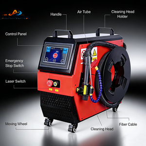 Machine de nettoyage au laser pulsé 100W 200W 300W 500W pour le métal, le bois, la pierre, le béton, l'élimination de la rouille et de la peinture - Product Image 4