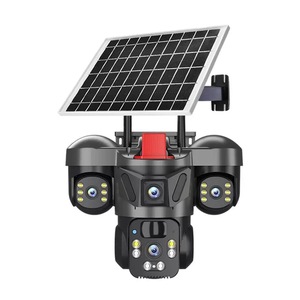 Système <span class=keywords><strong>de</strong></span> <span class=keywords><strong>caméra</strong></span> <span class=keywords><strong>de</strong></span> sécurité sans fil à énergie solaire à triple objectif avec vision nocturne, détection <span class=keywords><strong>de</strong></span> mouvement, <span class=keywords><strong>surveillance</strong></span> extérieure étanche - Product Image 5