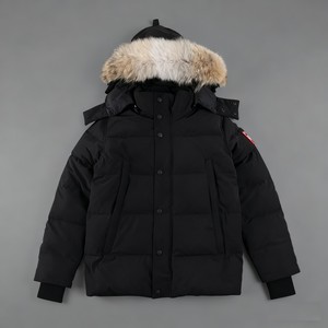 Parka Invernale da Uomo Lize-custom, Stile Classico di Alta Qualità, Caldo, Antivento, con Vera Pelliccia di Coyote, Imbottito in Piuma <span class=keywords><strong>d</strong></span>'<span class=keywords><strong>Oca</strong></span> - Product Image 1