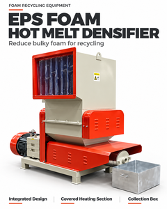 Machine de densification et de recyclage à fusion à chaud pour déchets de mousse EPS, idéale pour les déchets d'usine et les déchets de mousse moulée - Product Image 1