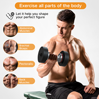 Pour Snode AD28 haltères réglables en fonte 8lbs 18lbs 28lbs 3 niveaux poids libres Gym fer haltères réglables