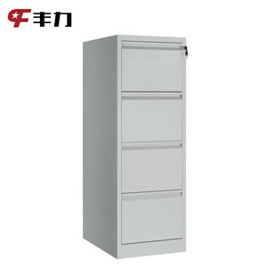 Armoire de classement horizontale moderne à quatre tiroirs en métal inoxydable avec serrures pour la maison, l'école ou l'hôtel - Product Image 3