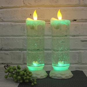 <span class=keywords><strong>Bougie</strong></span> <span class=keywords><strong>LED</strong></span> scintillante à couleur changeante, alimenté par piles, 1 pièce, pour noël - Product Image 4