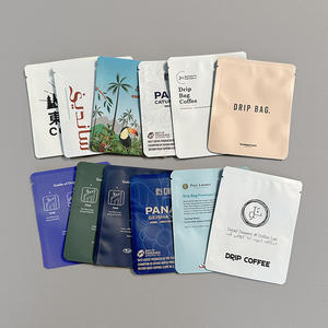 Özel tek kullanımlık <span class=keywords><strong>3</strong></span> tarafı mühür tek hizmet kılıfı damla kahve iç ve dış poşet ambalaj bireysel çay filtre poşet ambalaj - Product Image 5