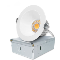 Spot encastré rond COB anti-éblouissement dimmable 5CCT avec boîte de jonction, 2'' 8W et 4'' 12W, en stock au Canada