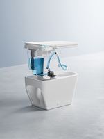 Ouverture automatique du couvercle Siphon haute puissance nettoyage télécommande céramique électronique automatique toilette avec mode de lavage pour les femmes
