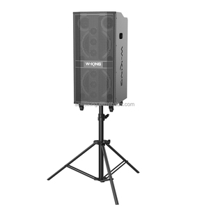Sistema de sonido de madera para conciertos al aire libre, Audio Profesional de 360W, carro de escenario, boombox, altavoces <span class=keywords><strong>Line</strong></span> <span class=keywords><strong>Array</strong></span> con micrófono, modelo K20PRO grande, para uso en exteriores - Product Image 2