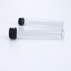120mm Low Boron Silicate Glass Storage <b>Tube</b> Clear <b>Tube</b> with Screw Lid for 109mm King Size Rolled Cone <b>Cigarette</b> Storage - Product Image 2