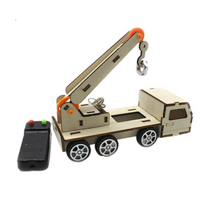 Kit de Grúa de Madera para Armar, Material Educativo de <span class=keywords><strong>Ciencia</strong></span> para Estudiantes, Autoensamblaje, Material Didáctico para Niños, Plástico <span class=keywords><strong>y</strong></span> Metal - Product Image 6