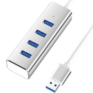 <b>USB</b> 3.0 Hub 4 Port Aluminum Alloy Desktop Laptop Computer Expansion Connector - Product Image 1