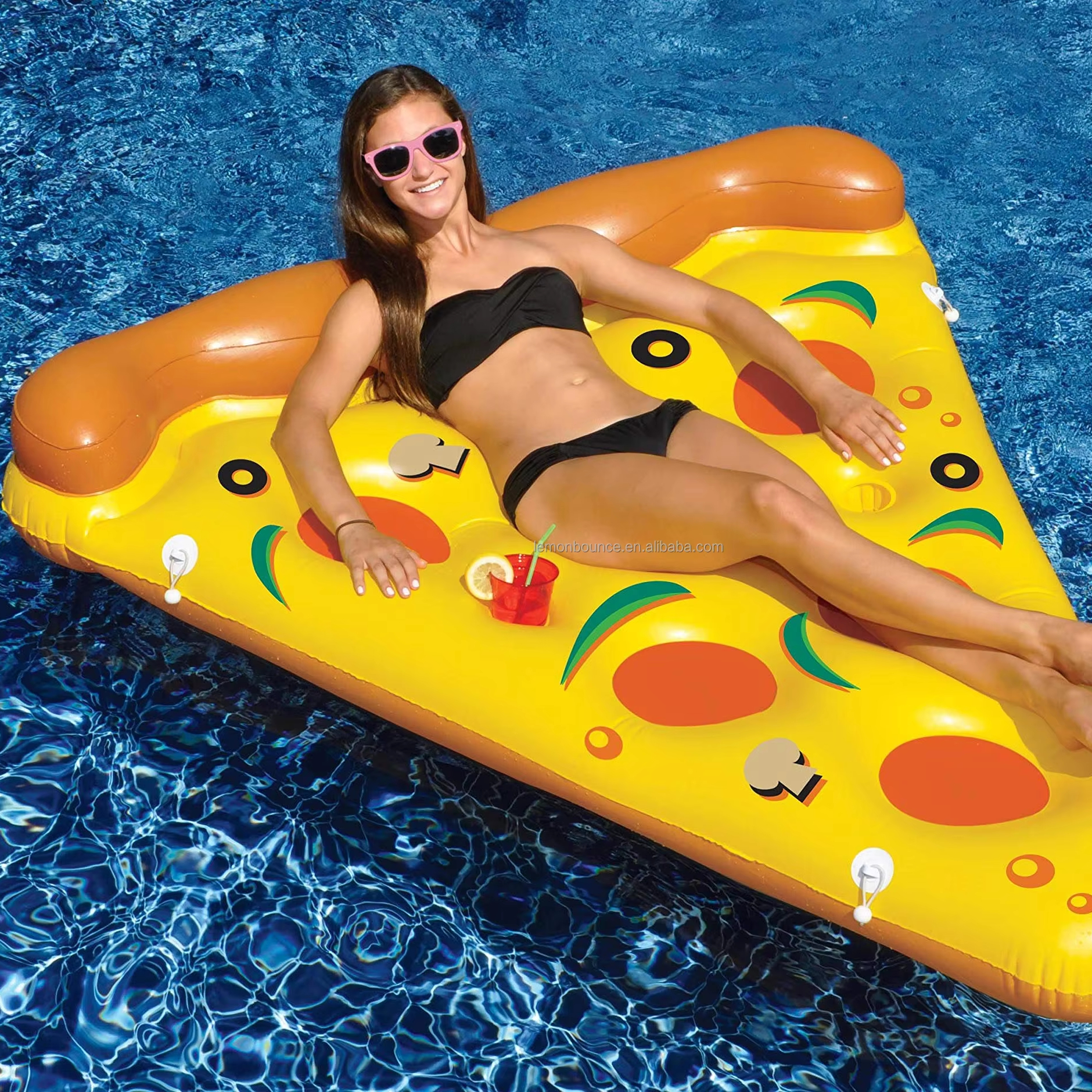 Pack De 4 Flotadores Inflables Con Diseño De Frutas – Hamaca De Agua (160x80 Cm), 2 Aros De Natación (90 Cm) Y Pelota De Playa (22 Cm) Para Adultos Y Niños, Ideal Para Piscina, Playa O Lago