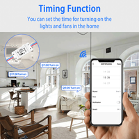 Interrupteur relais intelligent WiFi avec contact sec 10A 240V, module universel de contrôle à distance sans fil pour maison intelligente, contrôle intelligent de l'éclairage