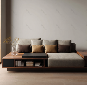 Connery Italian Minimalist Fabric <strong>Sofa</strong> Set Sherpa Material for Small Living Room Hotel <strong>Bed</strong> for - Product Image 5