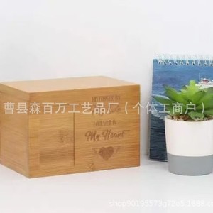 Wooden Pet Urn 16x11x11cm Rectangle Dog Cremation <b>Box</b> Durable <b>Memorial</b> Storage For Pets - Product Image 3