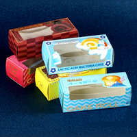 Nouvelle boîte d'emballage rectangulaire de qualité alimentaire pour gâteaux roulés, avec design en velours rouge et chocolat, idéale pour les desserts