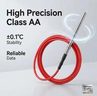 Sonde de température RTD PT100 anti-corrosion SR101-1 en SUS316L, précision 1°C, -200~600°C, 2/3/4 fils pour l'automatisation industrielle