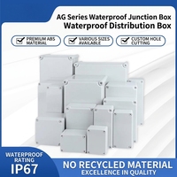 Boîte de jonction étanche en plastique ABS, boîtier de commande monté en surface, coque anti-poussière