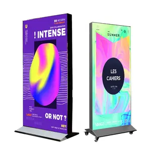 Social Media Marketing Independent Rolling LED Light Box for Outdoor Display Stand Exhibition Display Rack Customized