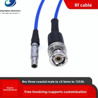 Câble de connexion de bus coaxial triple 1553B PL75-47 pour LEMO BNC aux câbles de communication C5 M17/176