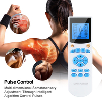 AsTec Nouvelle Arrivée 4 Canaux Portable Rechargeable Ems Tens Unité 10 Modes Électrique Pulse Masseur Corps Soulagement De La Douleur Machine