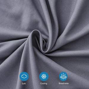 Vente en gros de drap-housse plat super king Offre Spéciale Parure de lit housse de <span class=keywords><strong>couette</strong></span> Parure de lit à motif solide - Product Image 4