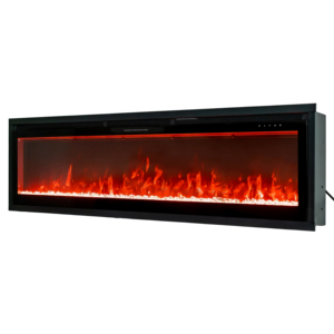 <span class=keywords><strong>Chimenea</strong></span> Eléctrica de Pared de Vidrio Completo de 36/50/72/80 Pulgadas con Llama Realista, Control Remoto/App, 1500W, Clase de Eficiencia Energética - Product Image 3