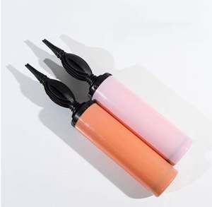 Bomba de Globos Manual Doble Profesional Verde y Morada, Inflador de Globos Portátil de Plástico, Bomba de Aire Manual para Fiestas - Product Image 5