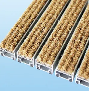 Trang Trí Lối Vào Nhôm Matting Với Hệ Thống Chèn PP Recessed Mats Heave Duty Barrier Entry Flooring Lối Vào Thương Mại Trang Trí