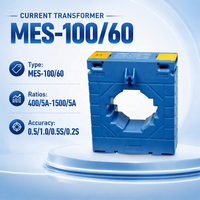 Transformateur de courant monophasé MES-100/60 à boîtier plastique, basse tension 0,72 kV, classe 0,5S 5VA, 800/5A 1000/5A