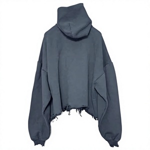 เสื้อฮู้ดดี้โอเวอร์ไซส์ผ้าฝ้าย 100% สำหรับผู้ชาย สั่งทำได้ พร้อมขายส่ง เสื้อฮู้ดดี้สไตล์วินเทจเท่ๆ แฟชั่น Y2K ผ้าหนานุ่ม - Product Image 2
