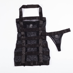 Ropa interior Sexy con escote a la moda para mujer, lencería Sexy de red, medias corporales para mujer, medias de empalme de malla de proceso pesado complejo - Product Image 6