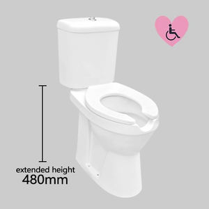 Inodoro Especial <span class=keywords><strong>para</strong></span> Personas con Necesidades Especiales, Inodoro Blanco de 480 mm, Artículos Sanitarios de Alta Calidad, Inodoro Accesible <span class=keywords><strong>para</strong></span> Discapacitados - Product Image 2