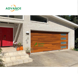 Porte de <span class=keywords><strong>garage</strong></span> sectionnelle automatique en acier galvanisé compatible WiFi avec maison intelligente avec contrôle par application mobile et commande vocale - Product Image 3