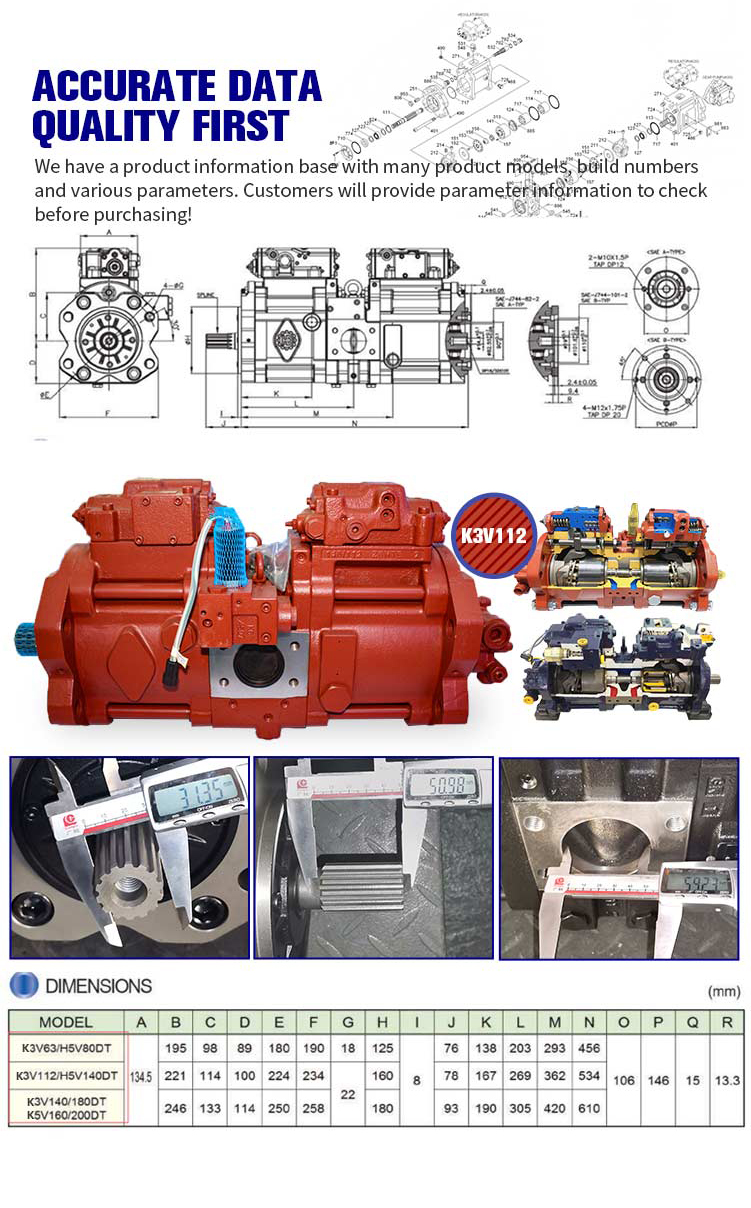 Excavator Hydraulic Pump Excavator Parts SOLAR75-V 401-00327