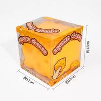 Jouet sensoriel anti-stress en TPR en forme de fromage de 11 cm – Nouveauté de fête, design unisexe pour les plus de 14 ans