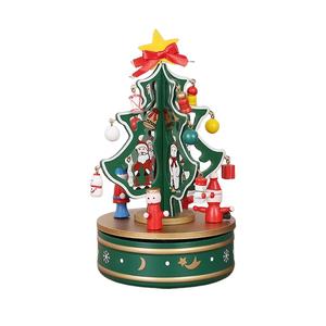 Décorations de Noël en bois <span class=keywords><strong>SANGOR</strong></span>, élégantes et créatives, nouveau lot de six bandes décoratives pour sapin, petites pendentives, lumières de Noël - Product Image 2