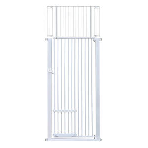 Puerta de seguridad para perros, puerta para mascotas, valla de escalera para puertas, escaleras, corralito ajustable para interiores, seguridad para mascotas, puerta retráctil para mascotas - Product Image 3