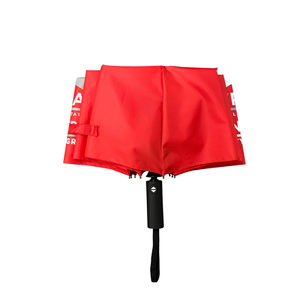 하이 퀄리티 23 인치 10 늑골 자동 오픈 닫기 비 우산 사용자 정의 로고 빨간 방풍 <span class=keywords><strong>3</strong></span> 접이식 디자인 - Product Image 5