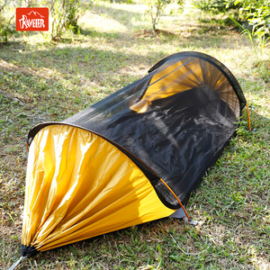 Hamaca <span class=keywords><strong>de</strong></span> Camping con Mosquitera y Protección Solar, Ultraligera, <span class=keywords><strong>de</strong></span> Nailon, con Bolsa <span class=keywords><strong>de</strong></span> Transporte para Senderismo y Excursionismo - Product Image 6
