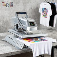 Máquina de Prensa Térmica Plana Topjlh 40x60cm Industrial de Alta Pressão para Sublimação de Camisetas Lisas