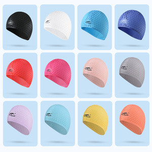 Gorro de Natación de Silicona Qilang, Color Sólido, Elástico, Impermeable, Duradero, Cómodo, Suave, Unisex, para Adultos y Niños - Product Image 5