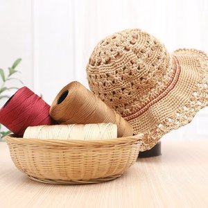 Sợi len dệt kim tròn 100% Polypropylene, cuộn phẳng, 2.5mm, chất liệu như lụa băng, dùng móc tay - Product Image 2