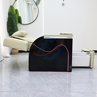 Fauteuil de pédicure moderne pour salon de beauté avec système de massage inclinable sans tuyauterie et drainage automatique pour usage en spa de manucure et pédicure