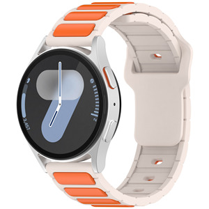 Bracelet de montre en silicone universel double couleur 22MM 20MM pour Samsung Galaxy <span class=keywords><strong>Watch</strong></span> 7 6 5 4 Pro <span class=keywords><strong>Classic</strong></span> 44 40mm <span class=keywords><strong>42mm</strong></span> 46mm <span class=keywords><strong>Huawei</strong></span> <span class=keywords><strong>GT</strong></span> - Product Image 1