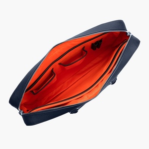 Túi xách laptop da thật cao cấp, màu xanh dương đậm, kiểu dáng cổ điển dành cho luật sư - Product Image 3