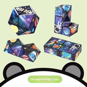 Cubo Mágico 3D Panda Estilo TikTok 3x3x3, Magnético, de Plástico, Juguete Popular para Aliviar el Estrés, Juguete Educativo para Mayores de 14 Años - Product Image 6