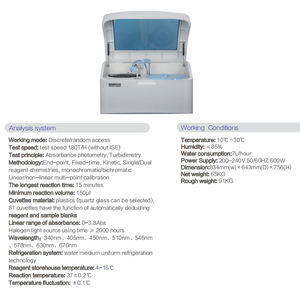 Analizador Bioquímico SL180, Analizador de Química Bioquímica Totalmente Automático, Máquina de Prueba, Analizador de Química Automático - Product Image 3