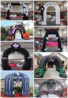Arche gonflable géante de 5 m en Oxford/PVC pour événements de festival d'Halloween, décoration extérieure, certifiée CE, marque SINGAR